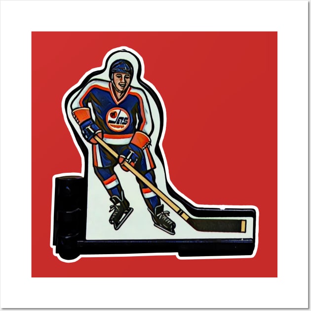 Coleco Table Hockey Players - Winnipeg Jets Wall Art by mafmove